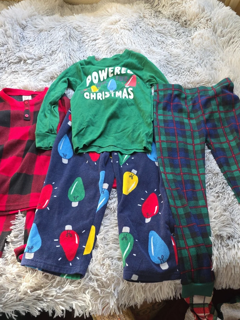 The Children's Place Green 'Powered by Christmas' Holiday Pajama Top
